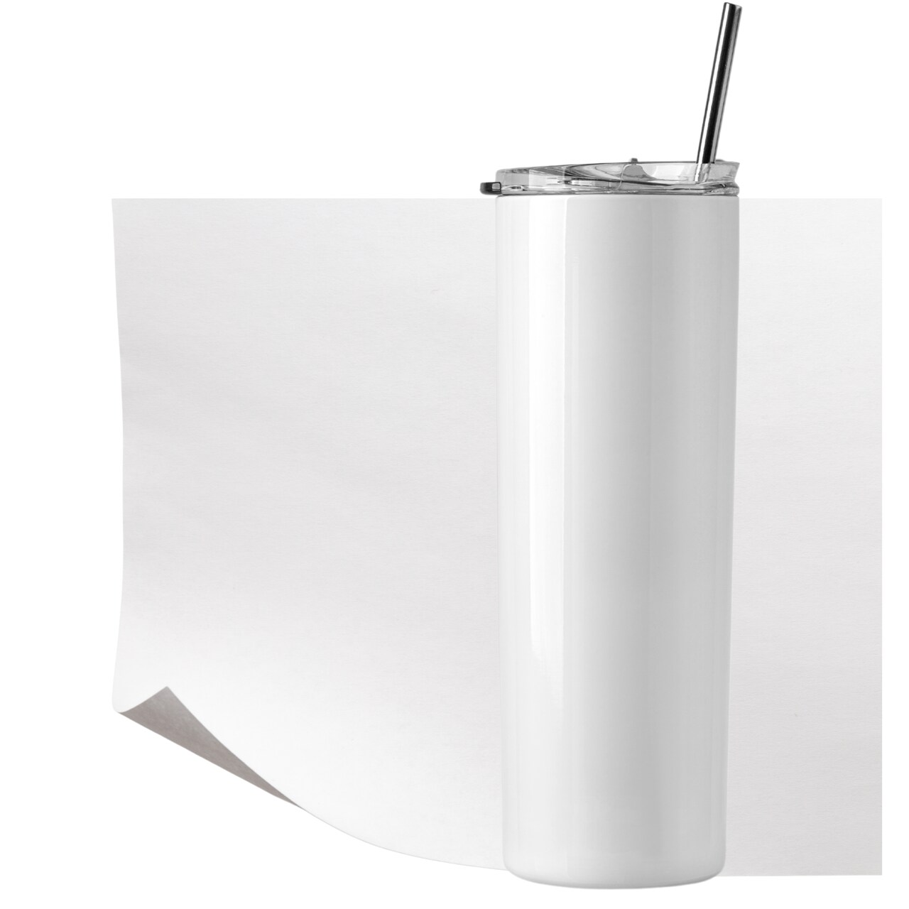 Precut Butcher Paper Sheets for Sublimation Tumblers & Beer Can Glass, White, Uncoated